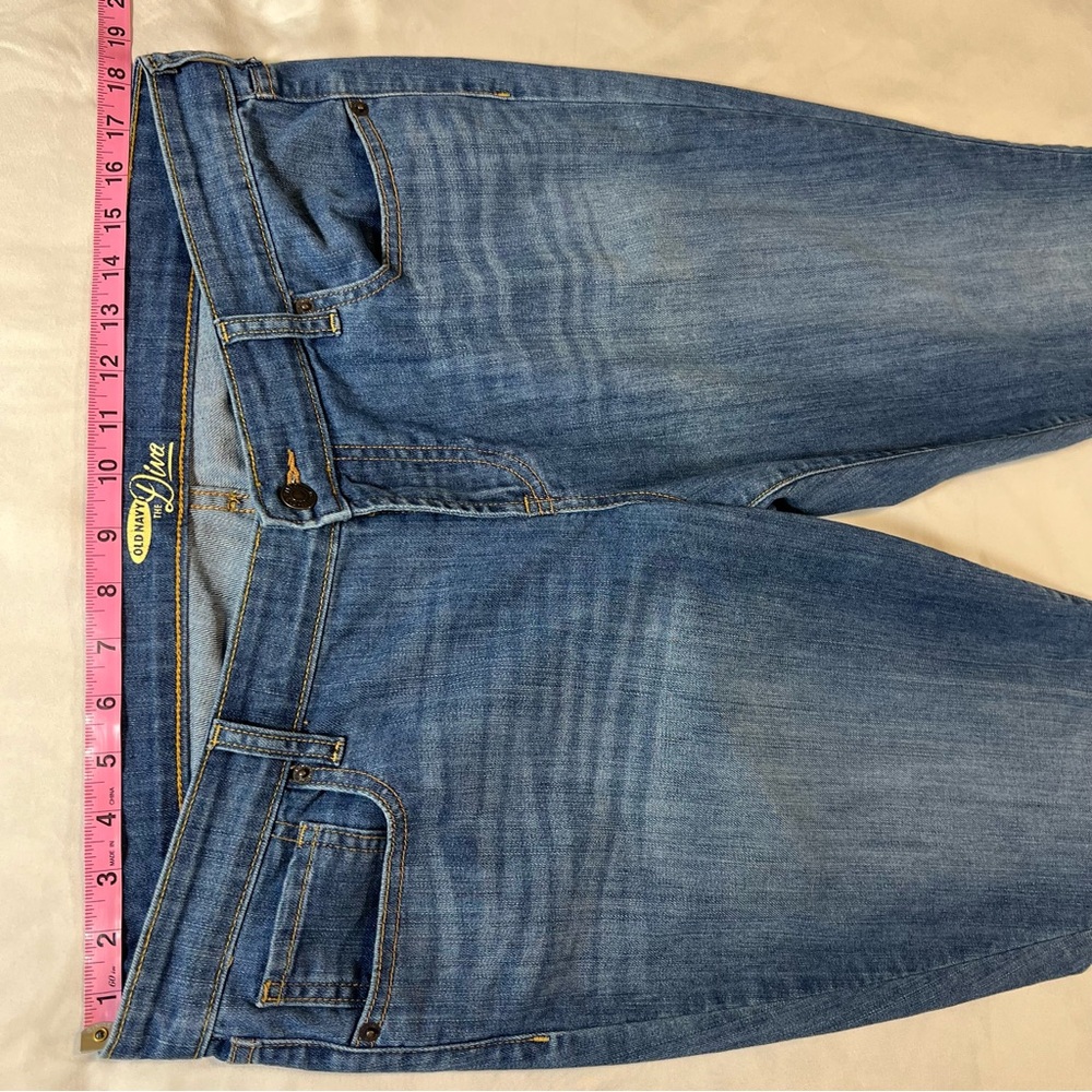 Old Navy The Diva Medium Wash Denim Straight Leg Jeans Sz 14 - Picture 5 of 10